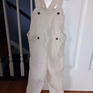Cream Corduroy Women's Jumpsuit
